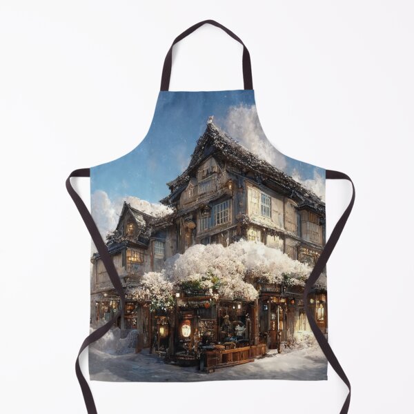 Item preview, Snowed Over Japanese Style Building 1 designed and sold by Styxiann.