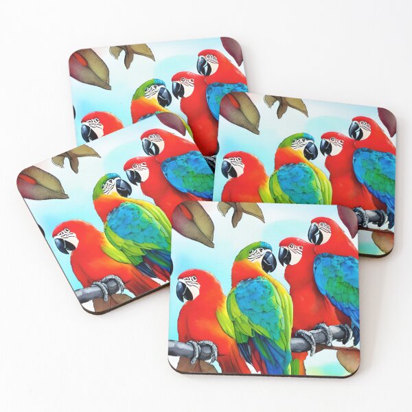 Item preview, Parrots Art, Parrots Watercolor, Birds Watercolor Art designed and sold by viewgraphics.