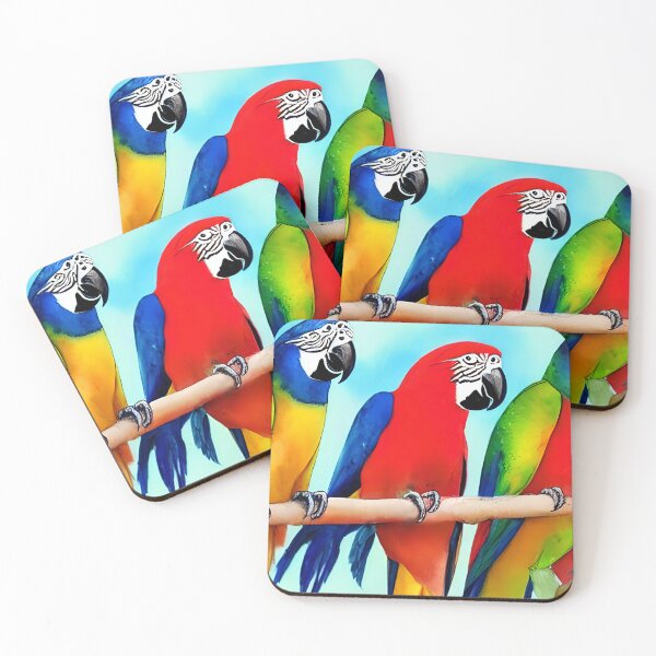 Item preview, Parrots Art, Parrots Watercolor, Birds Watercolor Art designed and sold by viewgraphics.
