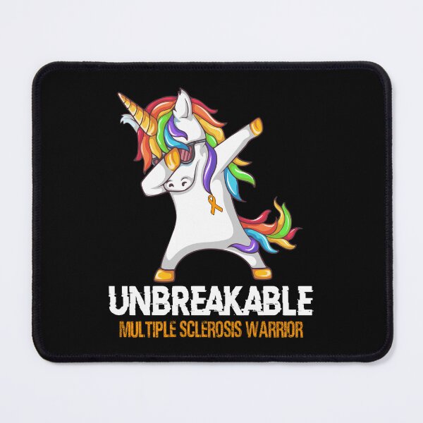 Item preview, Multiple Sclerosis Awareness - Unicorn Multiple Sclerosis Warrior Ribbon UNBREAKABLE designed and sold by Fernandezf.