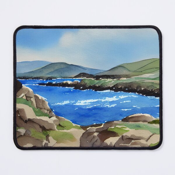 Item preview, Ring of Kerry Ireland Coast Watercolor Art designed and sold by viewgraphics.
