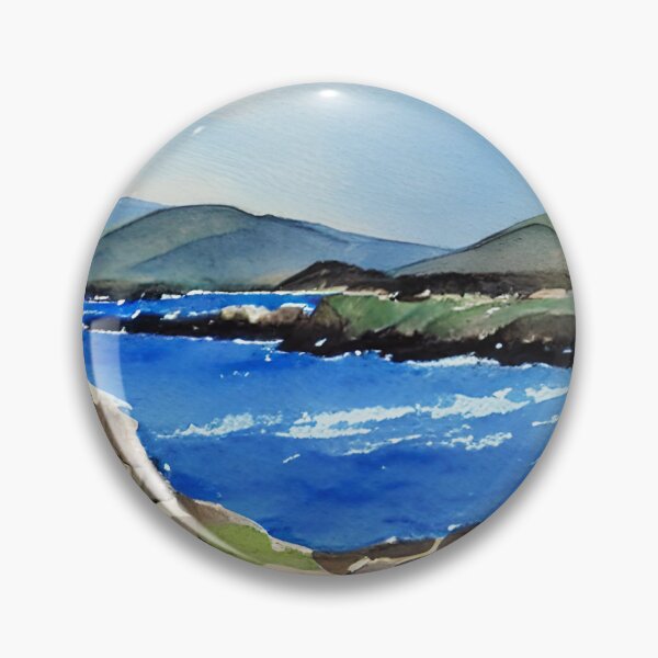 Item preview, Ring of Kerry Ireland Coast Watercolor Art designed and sold by viewgraphics.