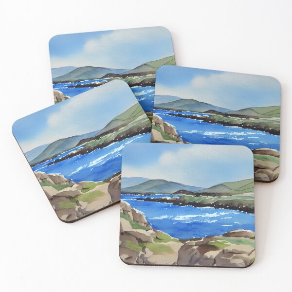 Item preview, Ring of Kerry Ireland Coast Watercolor Art designed and sold by viewgraphics.