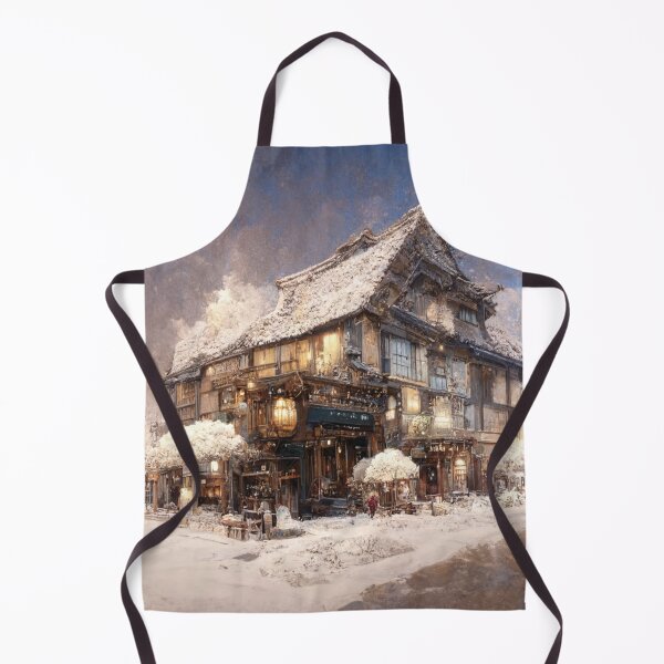 Item preview, Snowed Over Japanese Style Building 2 designed and sold by Styxiann.