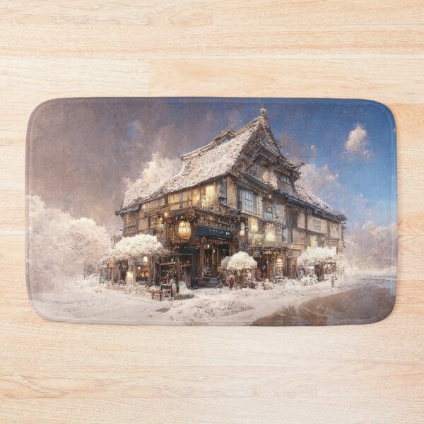 Item preview, Snowed Over Japanese Style Building 2 designed and sold by Styxiann.
