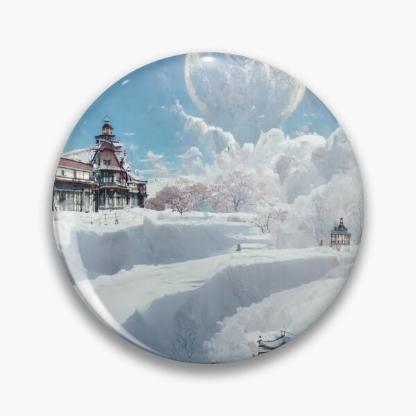 Item preview, Snowed Over Japanese Style Building 3 designed and sold by Styxiann.