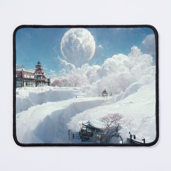 Item preview, Snowed Over Japanese Style Building 3 designed and sold by Styxiann.