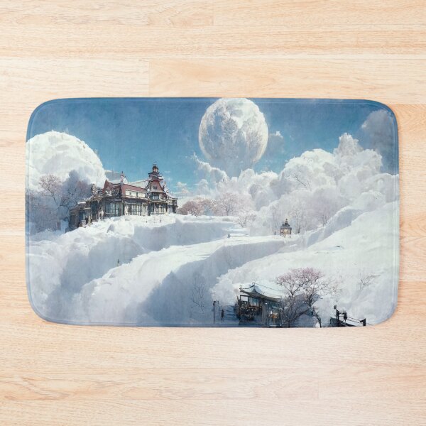 Item preview, Snowed Over Japanese Style Building 3 designed and sold by Styxiann.