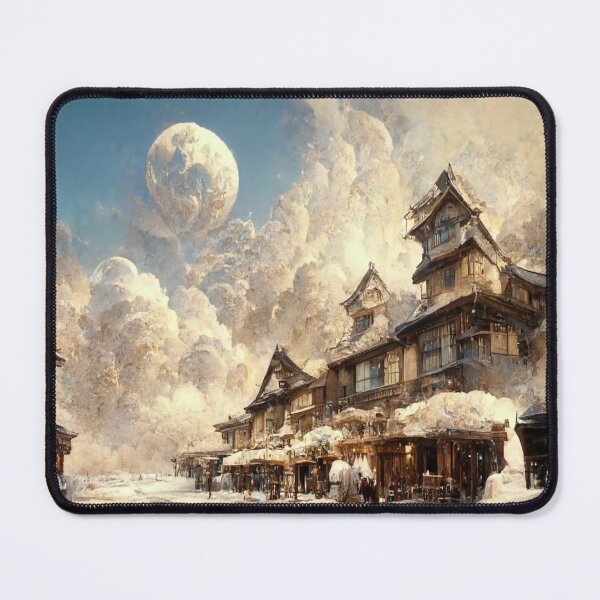 Item preview, Snowed Over Japanese Style Building 4 designed and sold by Styxiann.