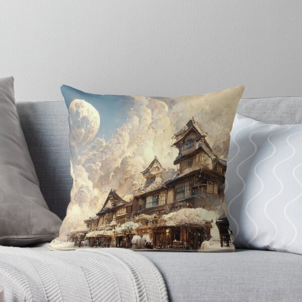 Item preview, Snowed Over Japanese Style Building 4 designed and sold by Styxiann.