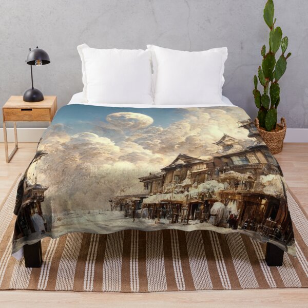 Item preview, Snowed Over Japanese Style Building 4 designed and sold by Styxiann.