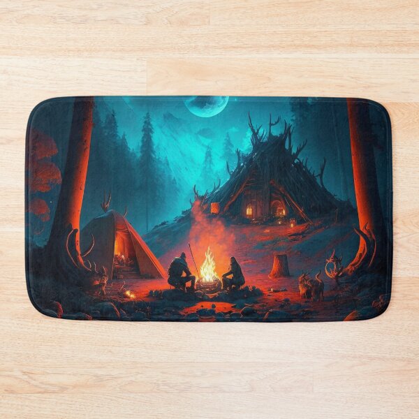 Item preview, Valheim Vikings Full Moon Fire designed and sold by AICreateWorlds.