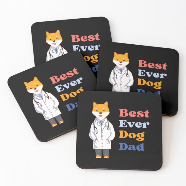 Item preview, Best Ever Dog Dad, doctor dog, dog doctor, dog in doctor’s gown, Funny Orthopedic, Skeleton Orthopedics Design.   designed and sold by doctors-apparel.