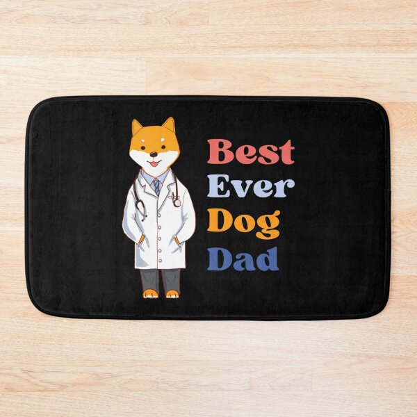 Item preview, Best Ever Dog Dad, doctor dog, dog doctor, dog in doctor’s gown, Funny Orthopedic, Skeleton Orthopedics Design.   designed and sold by doctors-apparel.