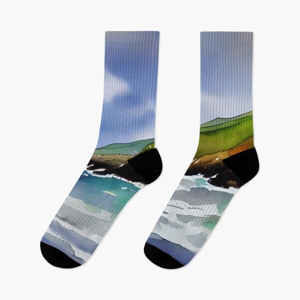 Item preview, Ring of Kerry Ireland Coast Watercolor Art designed and sold by viewgraphics.