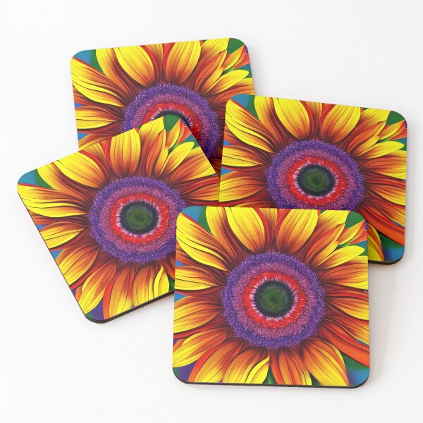 Item preview, Beautiful Rainbow Sunflower designed and sold by gramizzia.