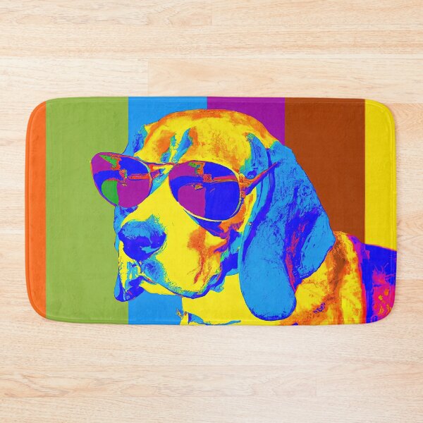 Item preview, Beagle wearing sunglasses in style of an Andy Warhol print designed and sold by AIK9Artwork.
