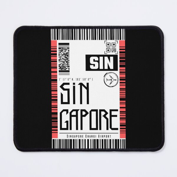 Item preview, SINGAPORE Boarding pass Luggage sticker designed and sold by LeddsoDello.
