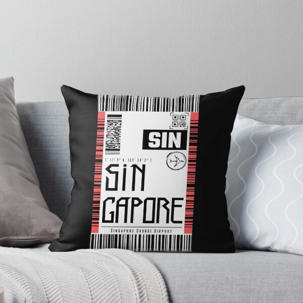 Item preview, SINGAPORE Boarding pass Luggage sticker designed and sold by LeddsoDello.