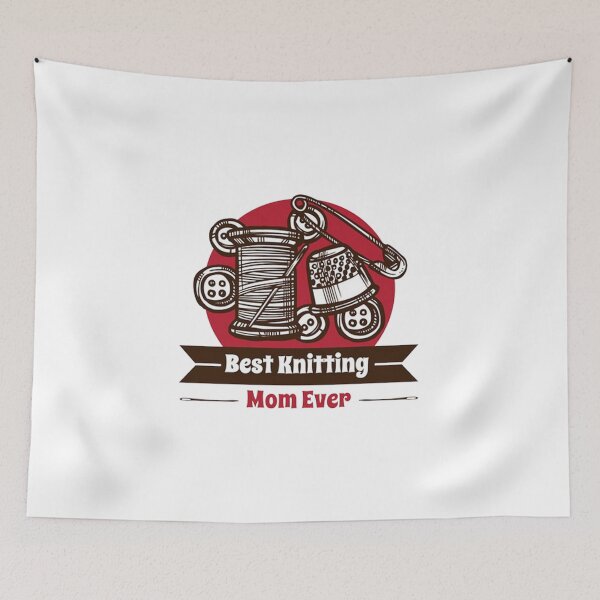 Item preview, best knitting mom ever designed and sold by carriemolinar.