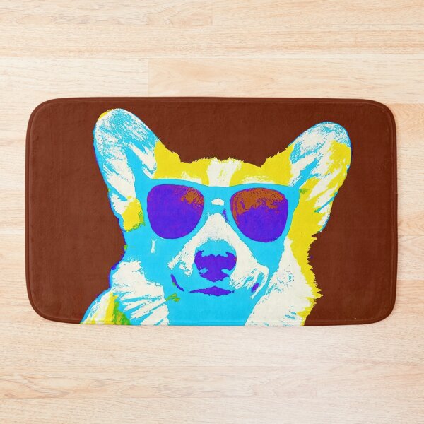 Item preview, Pembroke Welsh Corgi wearing sunglasses in style of an Andy Warhol print designed and sold by AIK9Artwork.