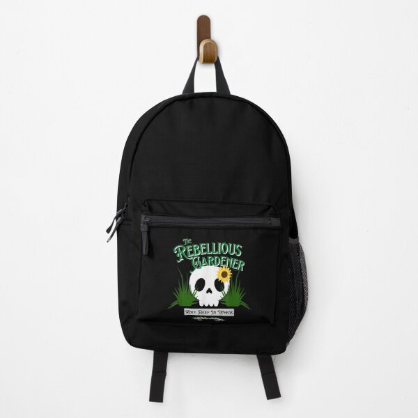 Item preview, knee deep in weeds rebellious gardener cute green skull art designed and sold by apaahteklur.