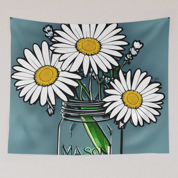 Item preview, Mason Jar Daisies artwork designed and sold by gramizzia.