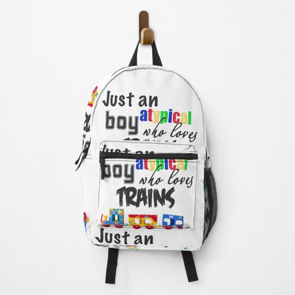 Item preview, Just an atypical boy who loves trains designed and sold by Naomi Gutierrez Parrish.