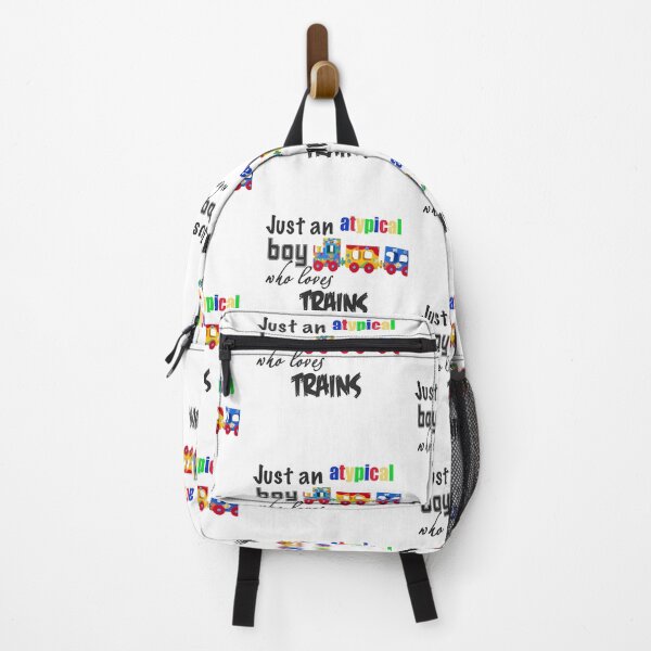 Item preview, Just an atypical boy who loves trains designed and sold by Naomi Gutierrez Parrish.