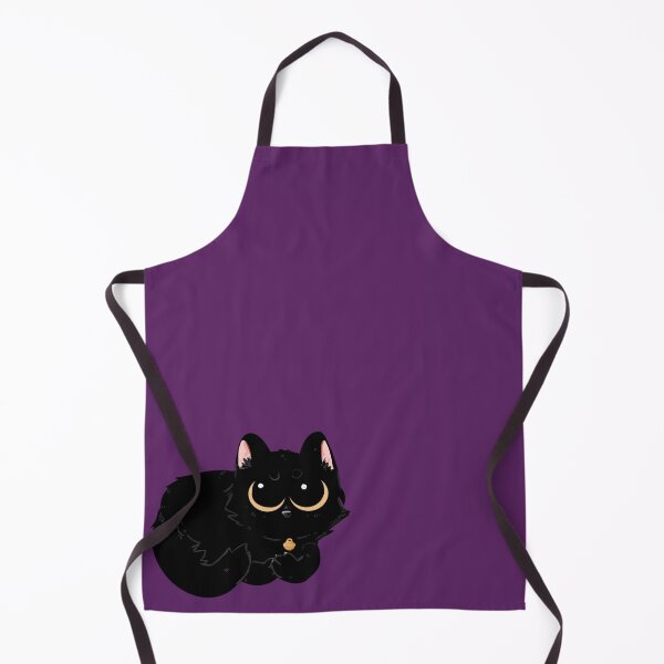 Item preview, floofy black cat designed and sold by DrowsyBee.