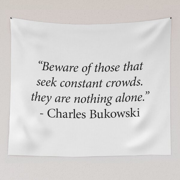 Item preview, Charles Bukowski Quote designed and sold by Texterns.