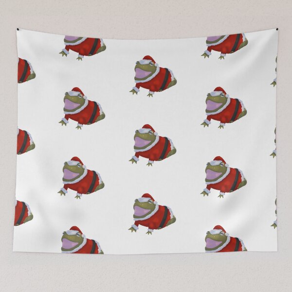 Item preview, Santa Frog designed and sold by threeeyebogfrog.