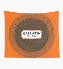 Gallatin | Retro Badge Wall Tapestry
