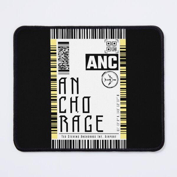 Item preview, ANCHORAGE ALASKA Boarding pass luggage sticker designed and sold by LeddsoDello.