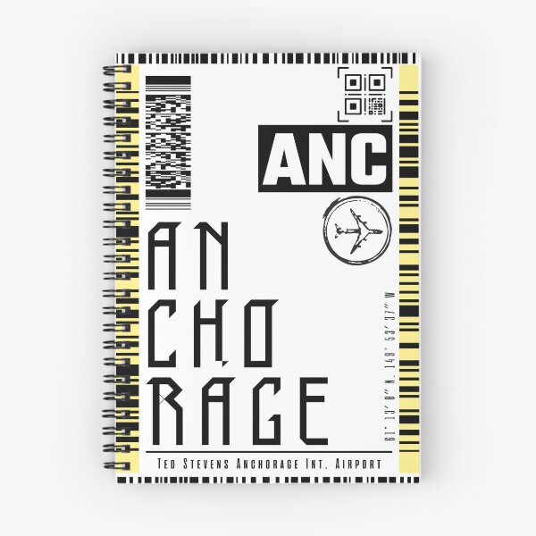 Item preview, ANCHORAGE ALASKA Boarding pass luggage sticker designed and sold by LeddsoDello.
