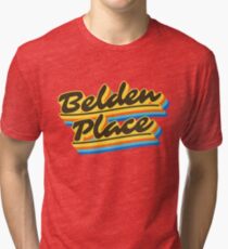 Belden Place | Retro Rainbow Tri-blend T-Shirt