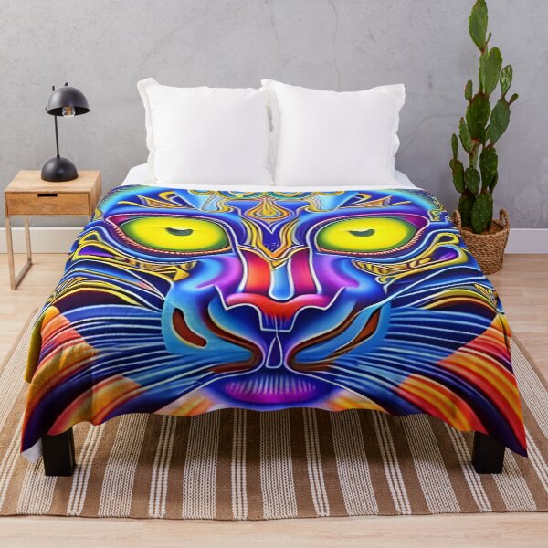 Item preview, Kosmic Kitty (20) - Trippy Psychedelic Cat designed and sold by TheThirdEye.
