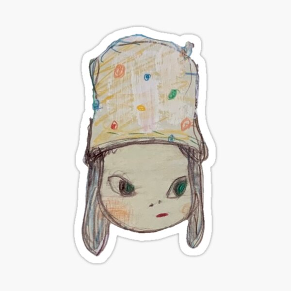 Item preview, yoshitomo nara girl with hat designed and sold by plantrobert.