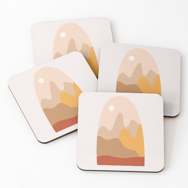 Item preview, Abstract modern art minimal landscape, boho design in earth tone colors  designed and sold by vishalraifx.