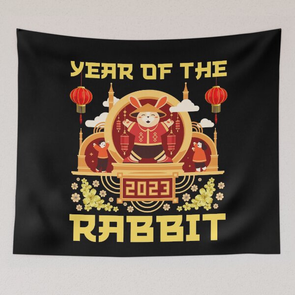 Item preview, Lunar New Year Zodiac Year of the Rabbit Chinese New Year designed and sold by ohmier.