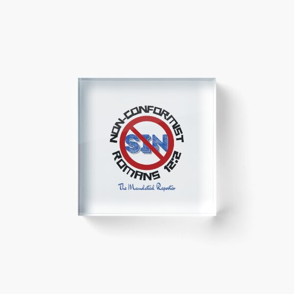 Item preview, Non-Conformist | Romans 12:2 - White designed and sold by TheReporter1.