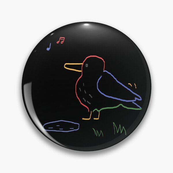 Artikelvorschau, Vogel singt ein Lied Zeichnung Tier bunte Strichzeichnungen illustriert - Schwarz entworfen und verkauft von WASHINGMACHINE’s vacation.