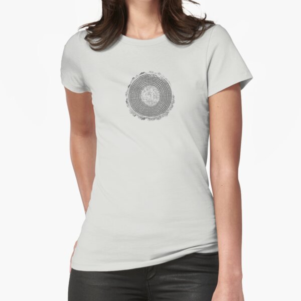 Tree Rings | Dendrochronology | Trees | Nature | Fitted T-Shirt