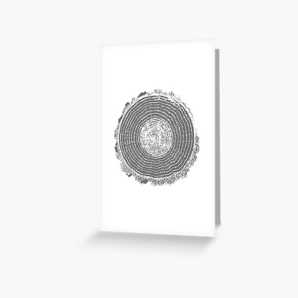 Tree Rings | Dendrochronology | Trees | Nature | Greeting Card