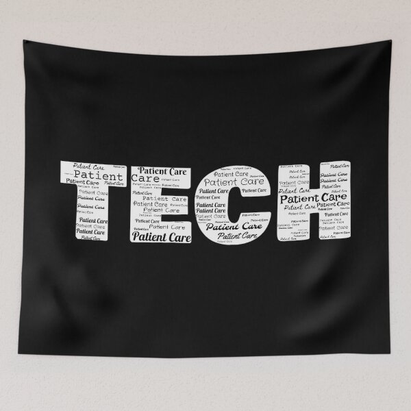 Item preview, Patient Care Tech Repeating Typography designed and sold by Designs24U.