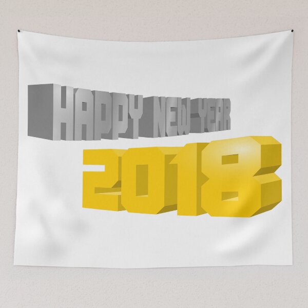Item preview, Happy New Year 2018 - 3D designed and sold by WonderLang.