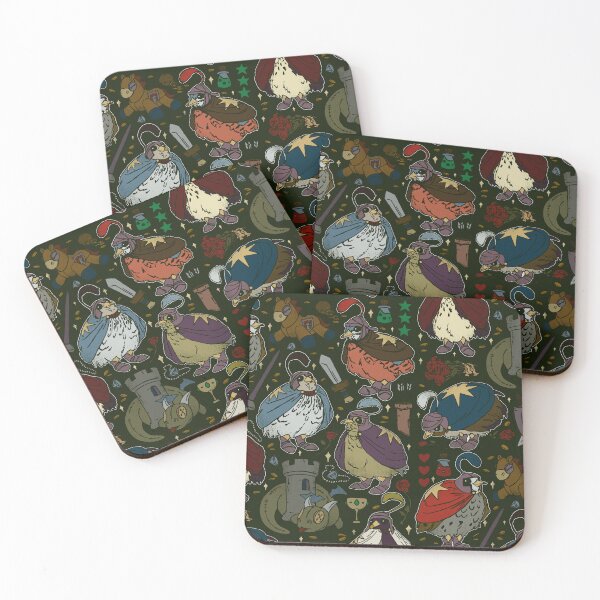Item preview, Quail Knights Night Pattern designed and sold by Quail and Friends.