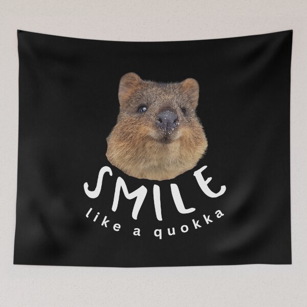 Item preview, Smile like a quokka. Happy little creature. Rottnest Island Rotto, Western Australia designed and sold by JellyBeenzz.