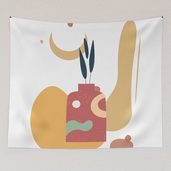 Item preview, Abstract  minimal modern art landscape, boho design in earth tone colors 29 designed and sold by vishalraifx.