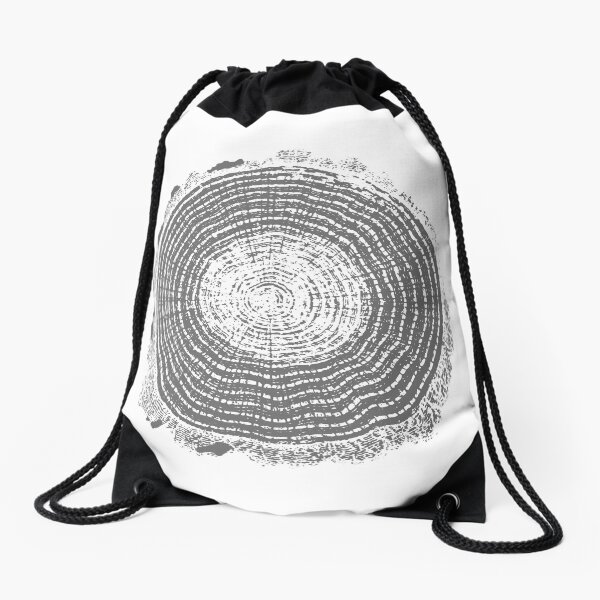 Tree Rings | Dendrochronology | Trees | Nature | Drawstring Bag